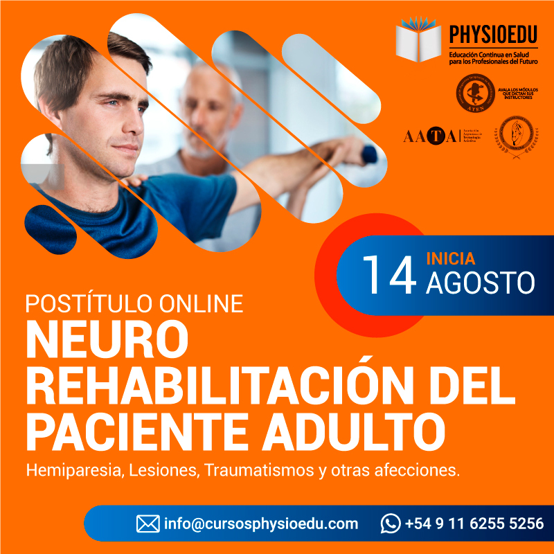 flyer Postitulo NeuroRehabilitación del adulto agosto 2021